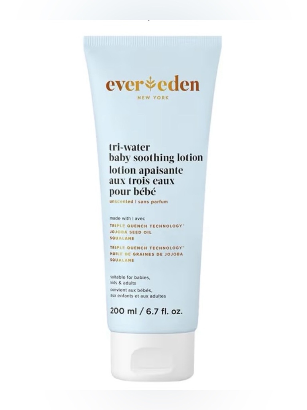 Evereden Tri-Water Fragrance Free Baby Lotion